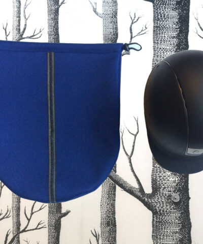 housse de bombe équitation bleu marine