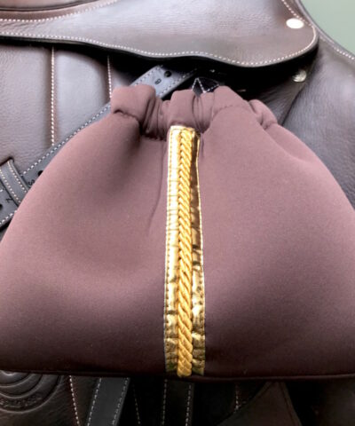 pochons d'étriers marron