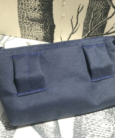 pochette de ceinture pour téléphone équitation bleu marine paillettes bleu nuit grises